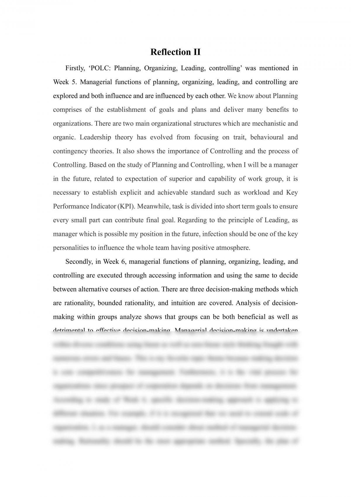 MGF1010 Reflection 2  - Page 1