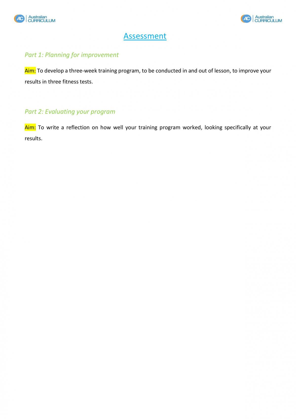 Fitness Components - Page 1