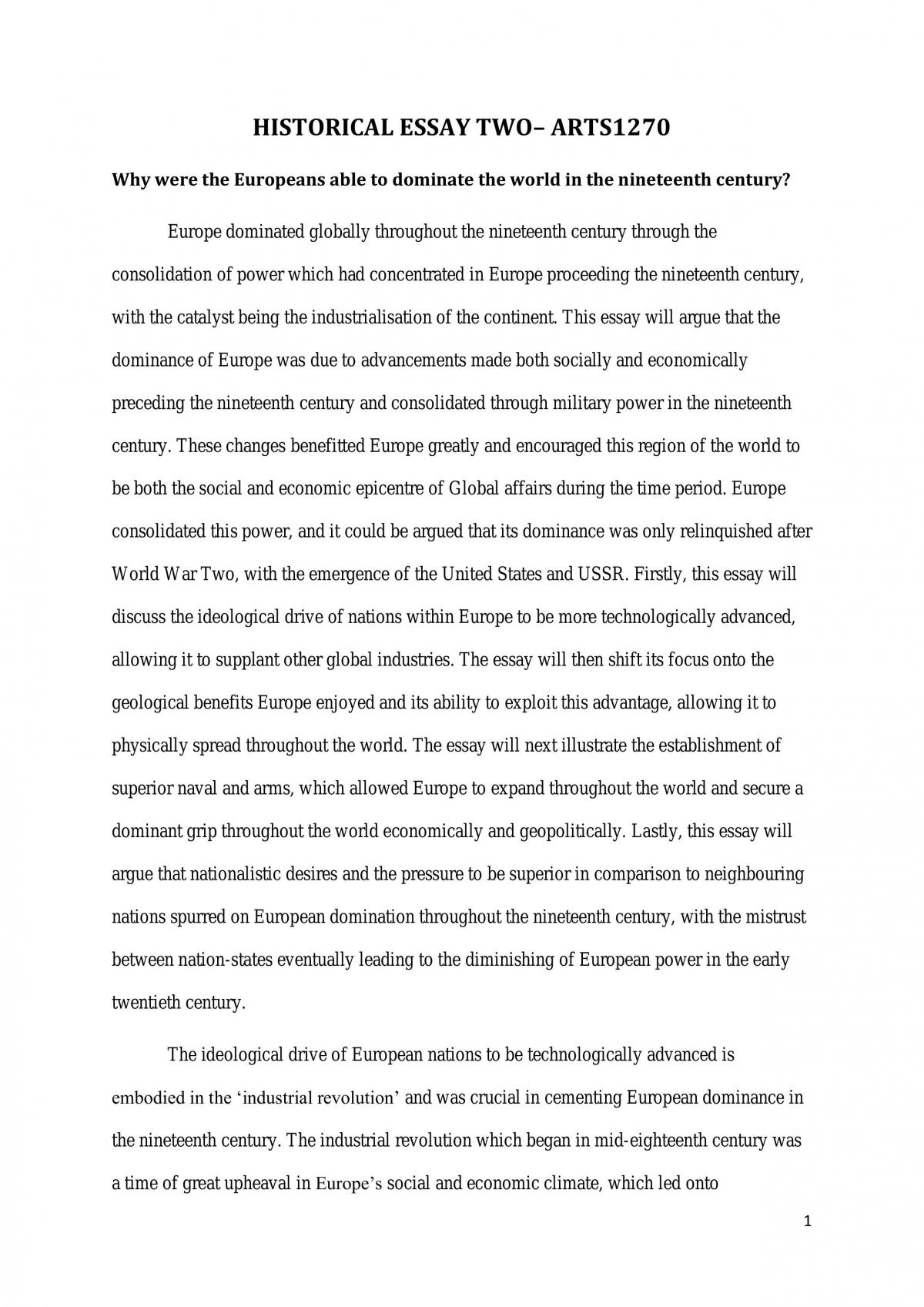 Major Work - Page 1