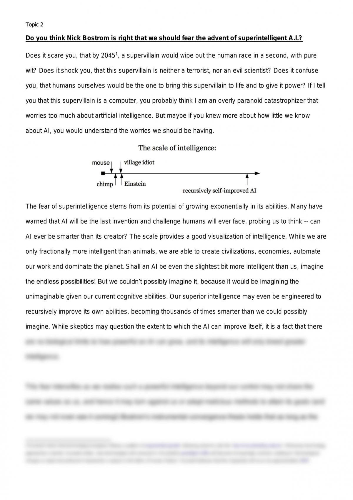 Nick Bostrom essay - Page 1