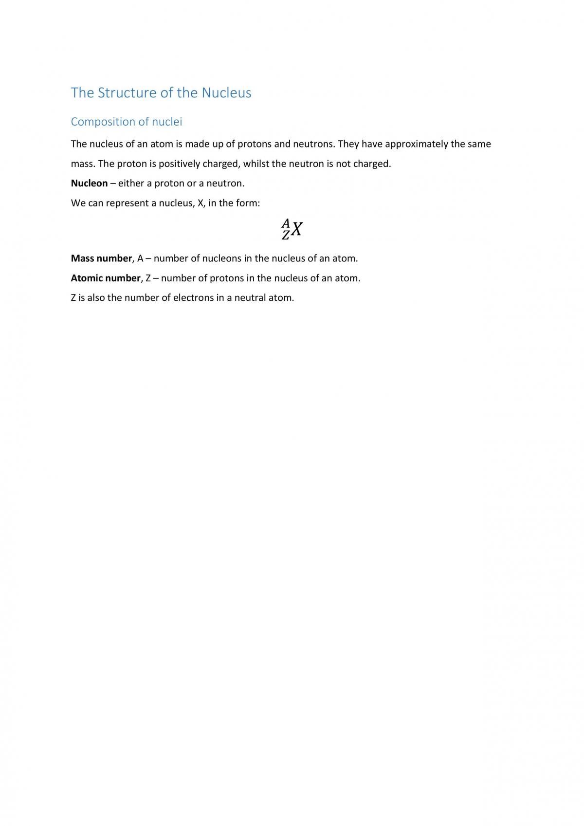 Topic 3: atom and structure of atom - Page 1