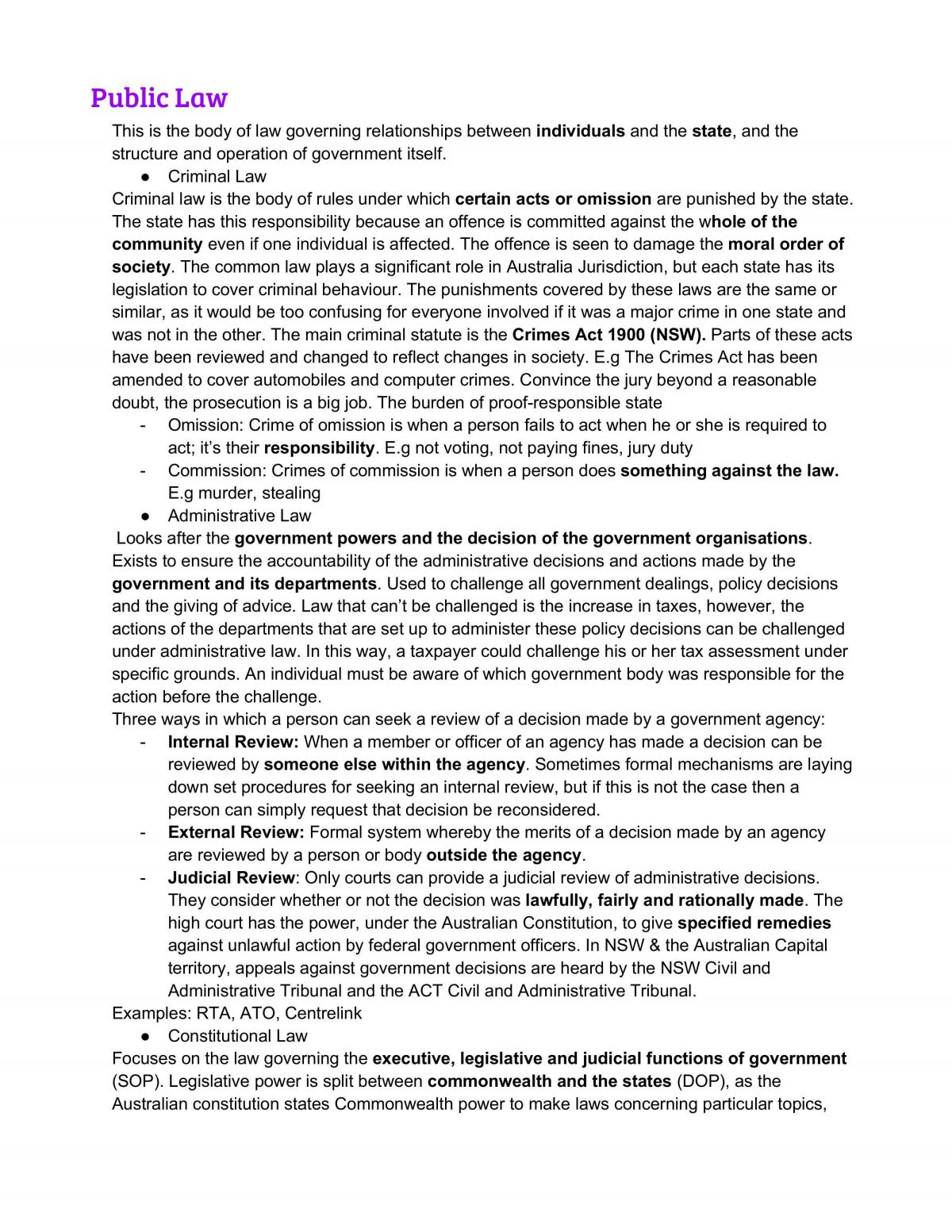 All Notes for legal preliminary - Page 1