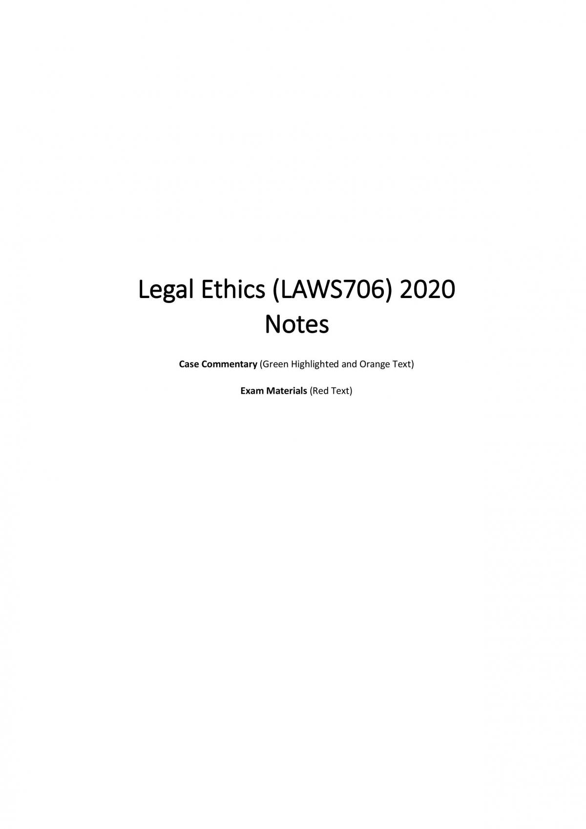 Legal Ethics Week 1 to Week 10 - Page 1