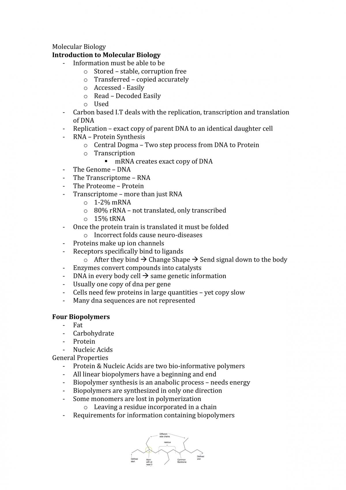 MBLG  Study Notes - Page 1