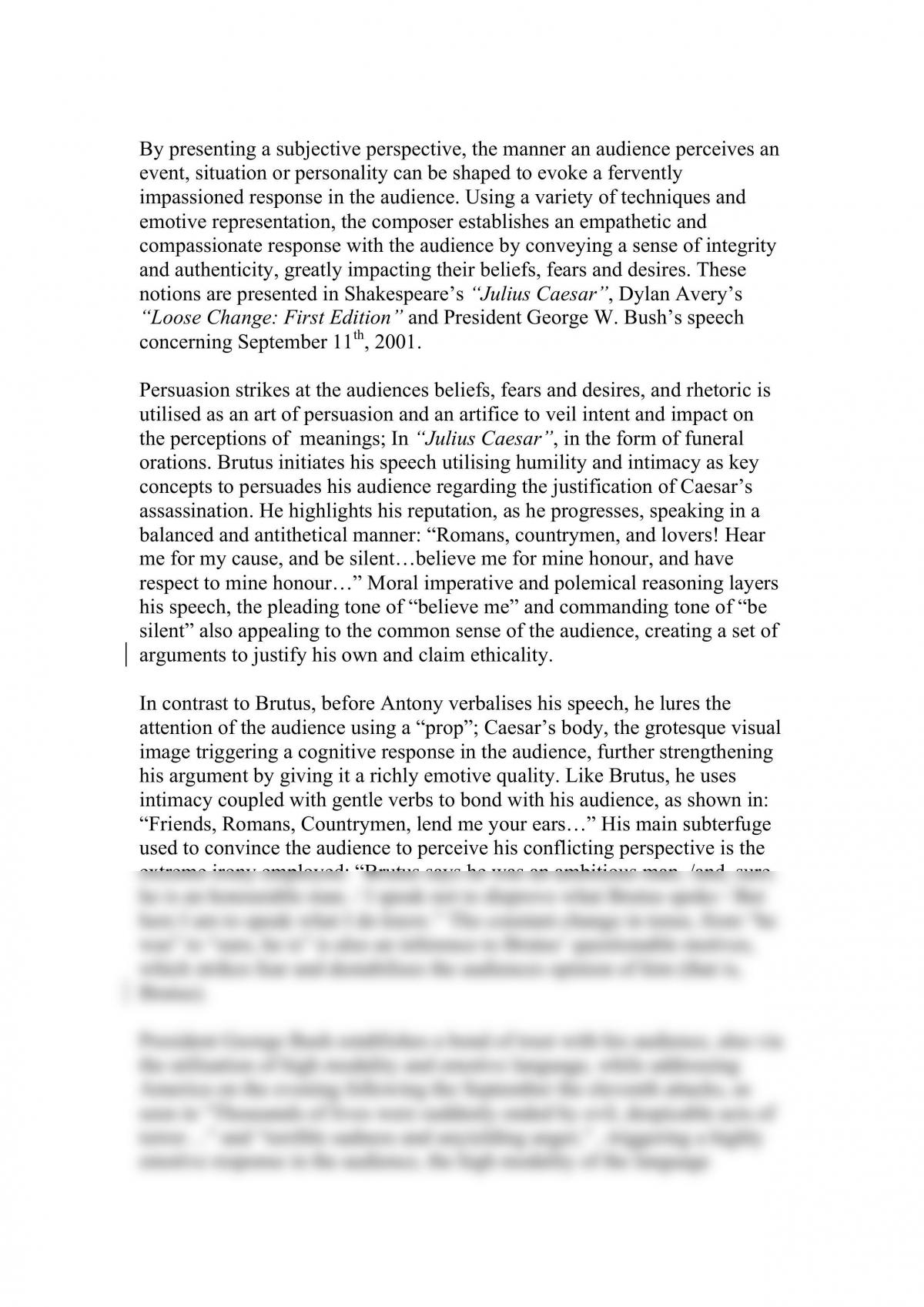 Module C: Conflicting Perspectives essay - Page 1