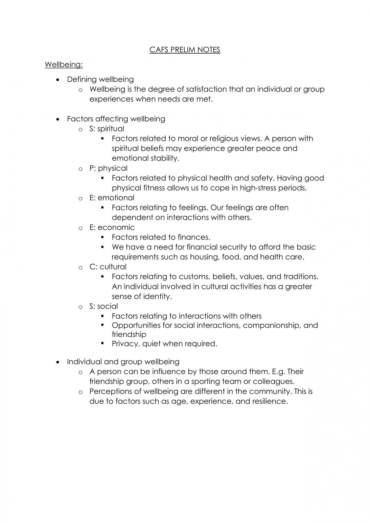 CAFS - All of Year 11 Syllabus - Page 1