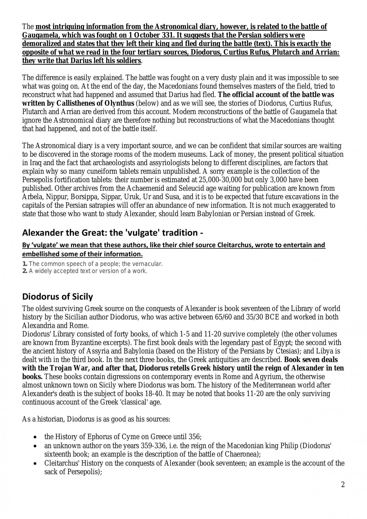 Alexander the Great Source Criticism  - Page 2
