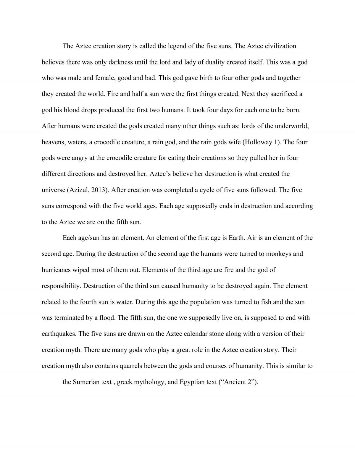 The Aztec Civilization essay - Page 1