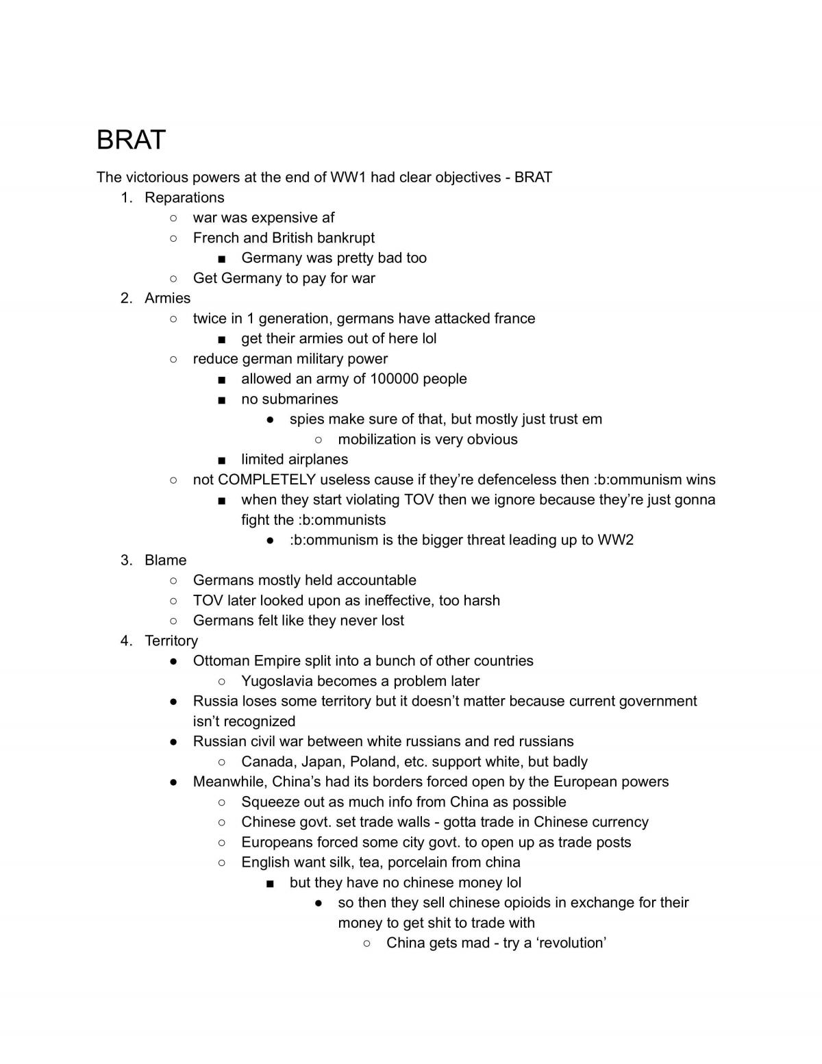 Full Grade 10 History Notes - Page 2