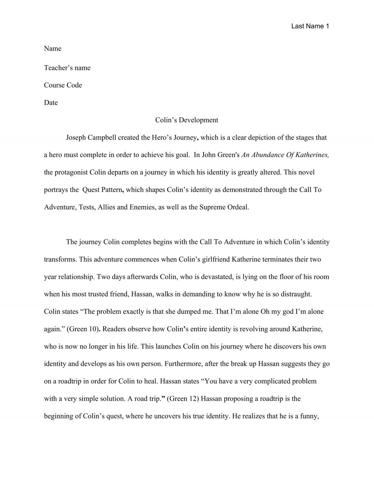 Colin's Development - Page 1