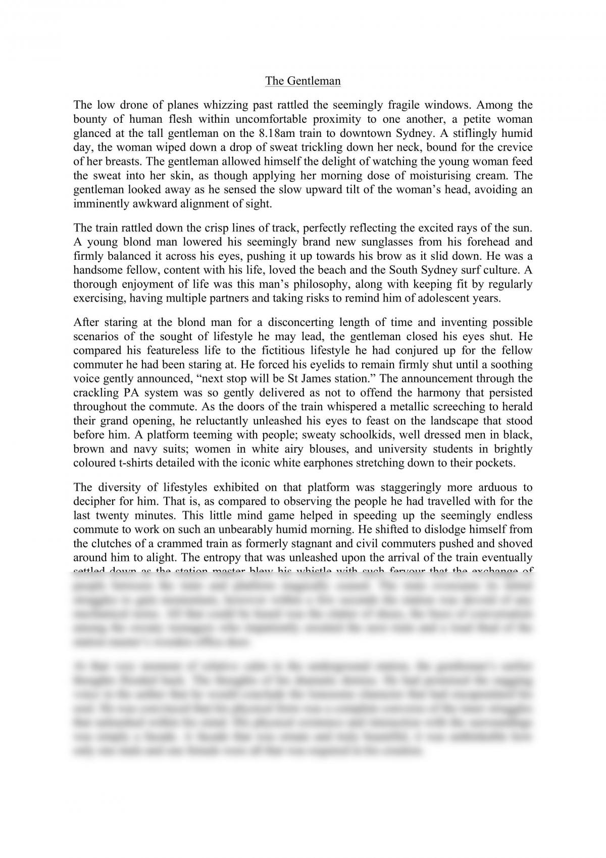 creative writing assignment area of study - Page 1