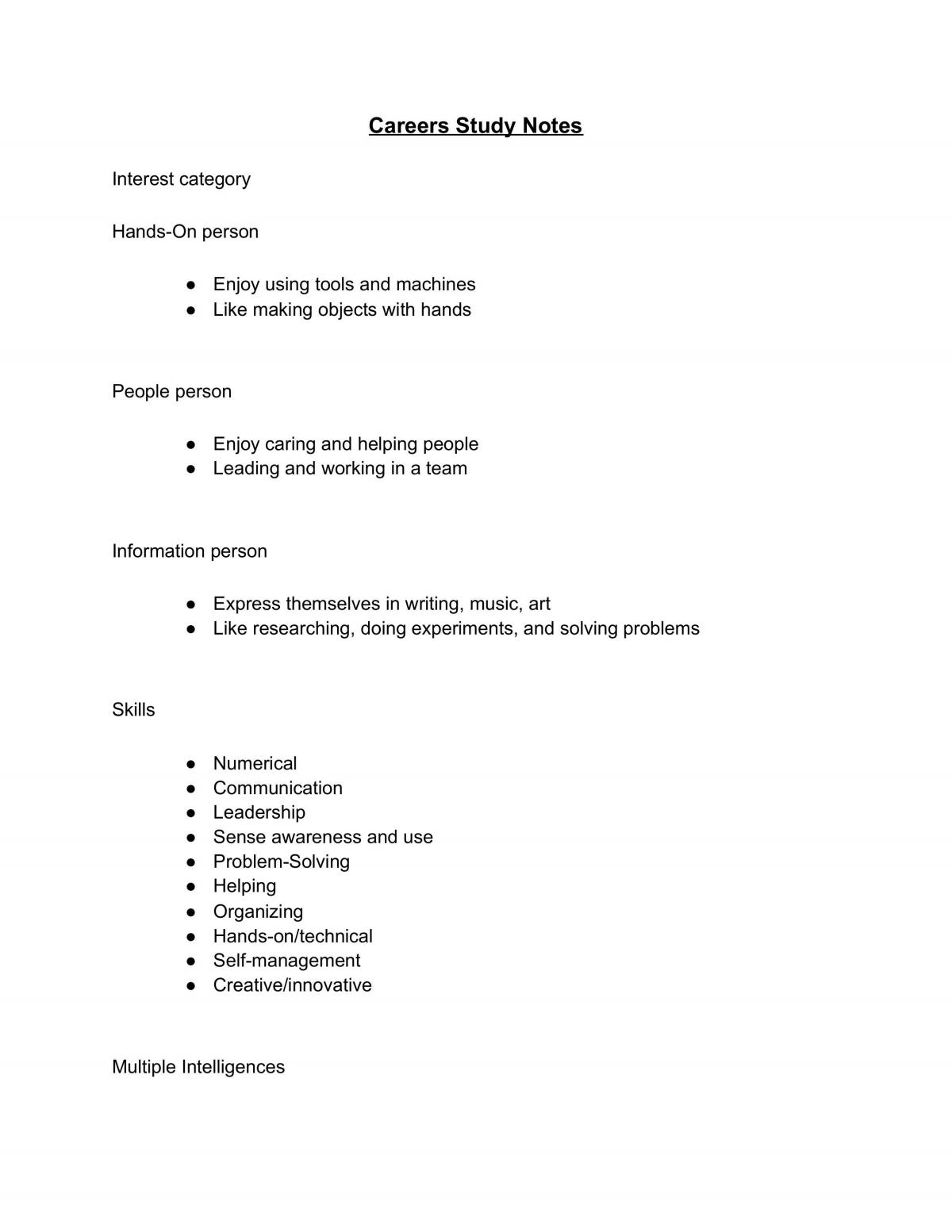 Civics & Careers - Complete Study Notes - Page 1