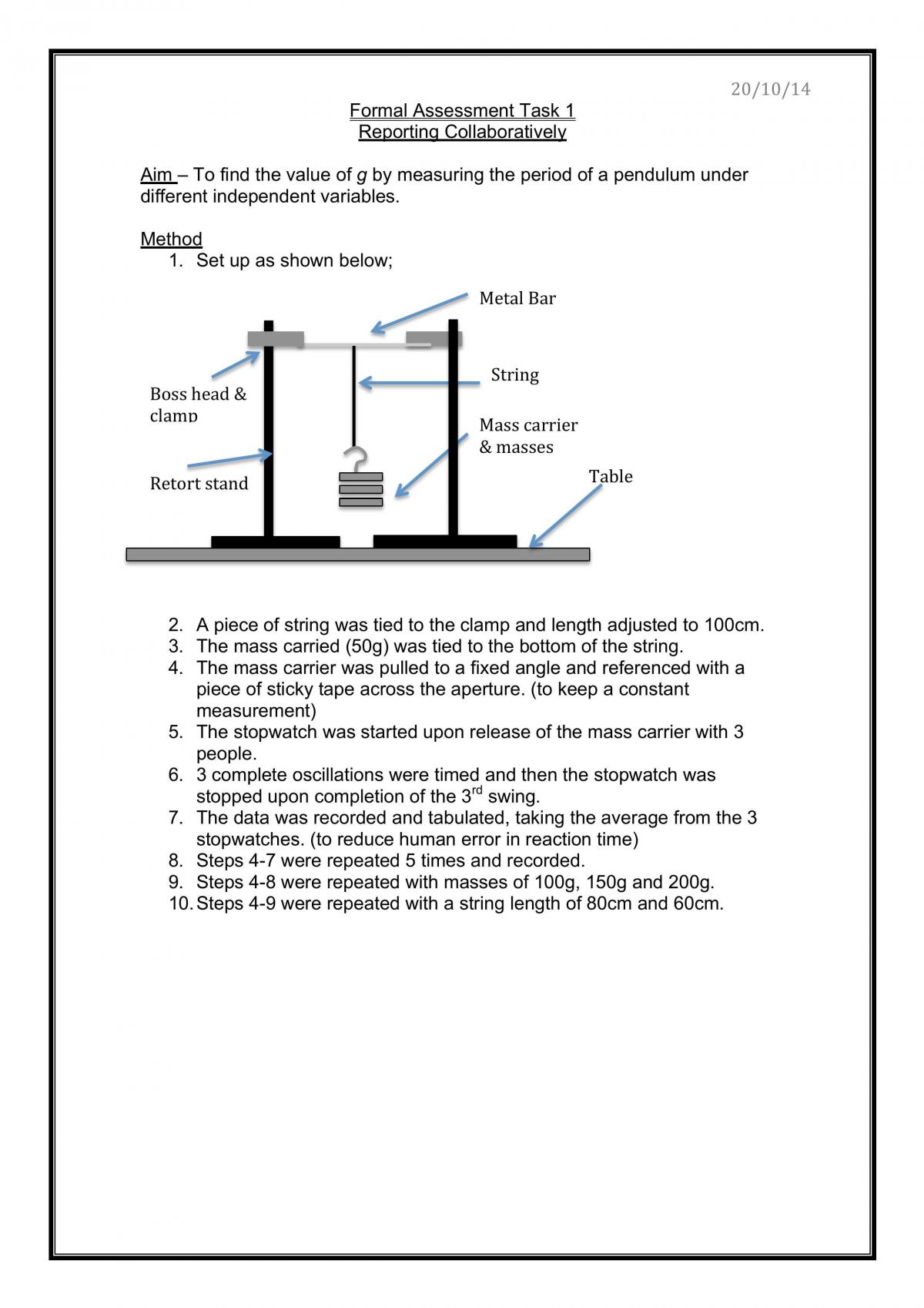 Pendulum - Reporting Collaboratively - Page 1