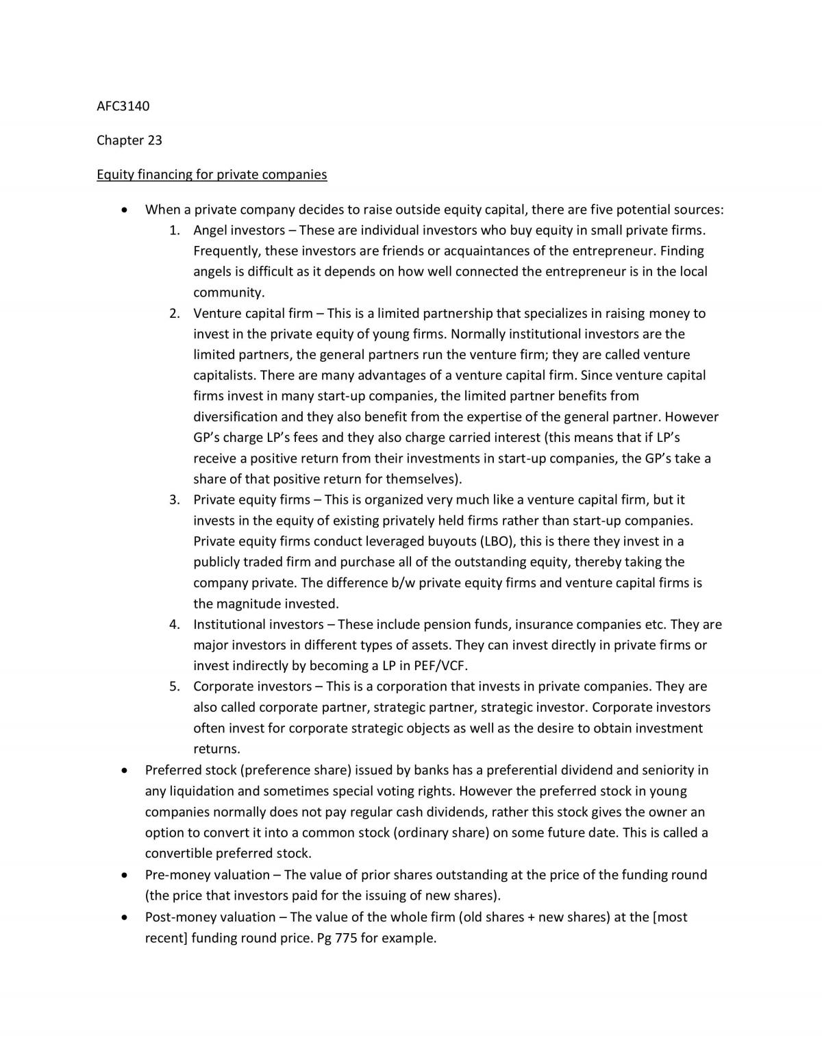 AFC3140 Complete Set of Study Notes - Page 1