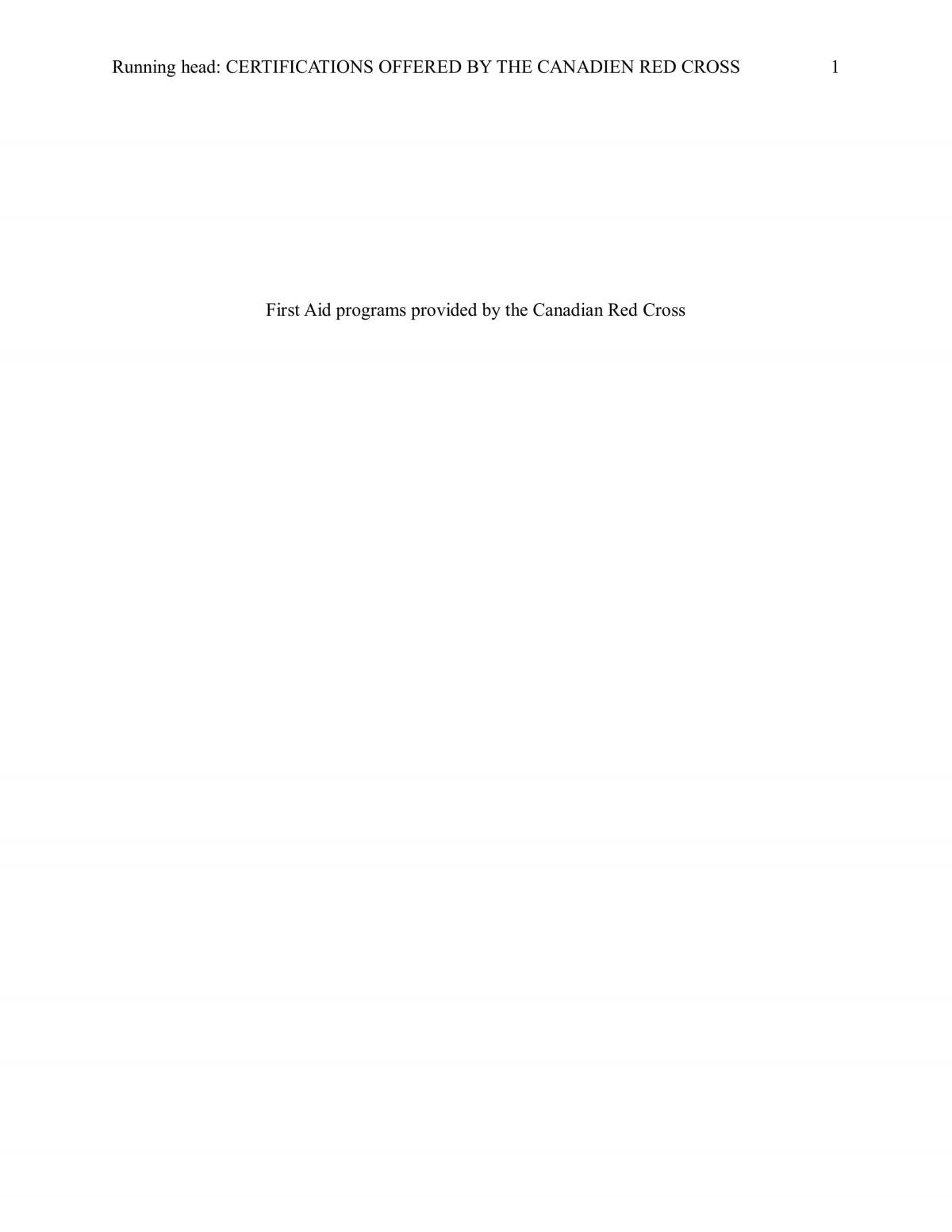 First Aid Programs - Page 1