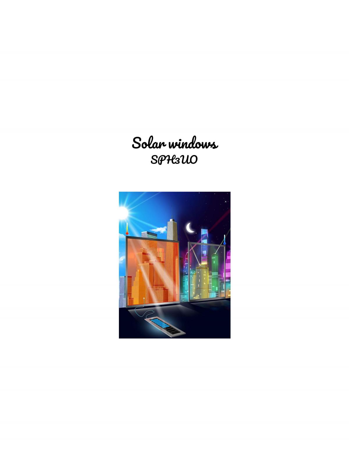 Power Option Project (Solar Windows) - Page 1