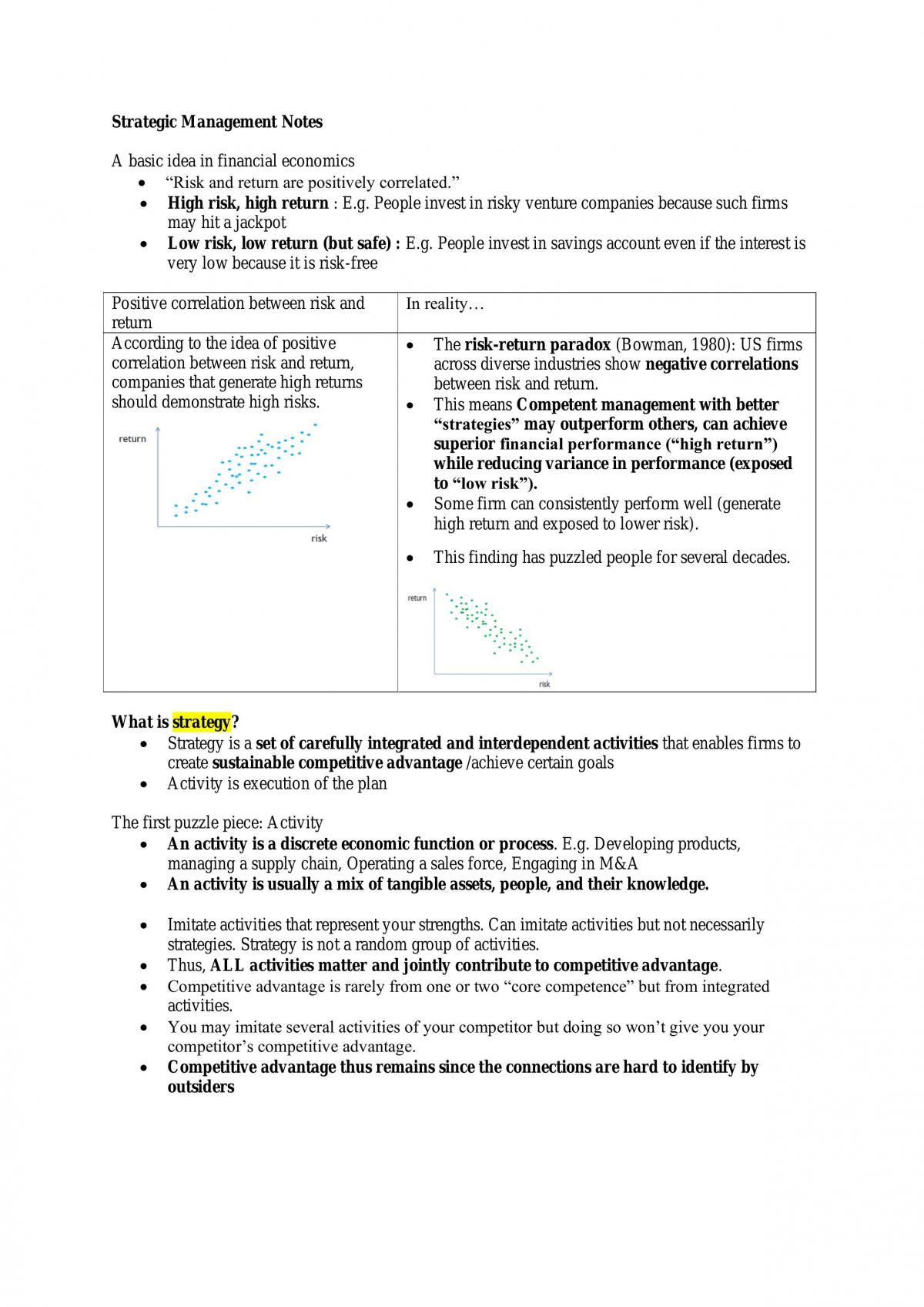 Strategic Management Study Notes - Page 1