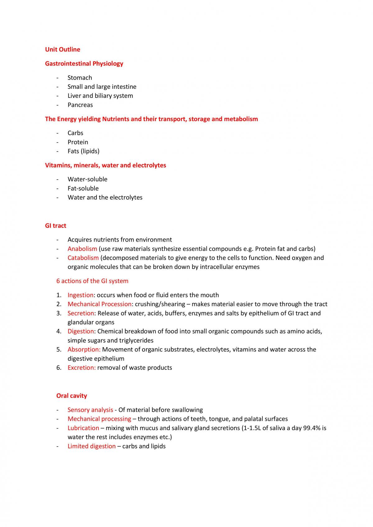 HSN211 Study Notes  - Page 1