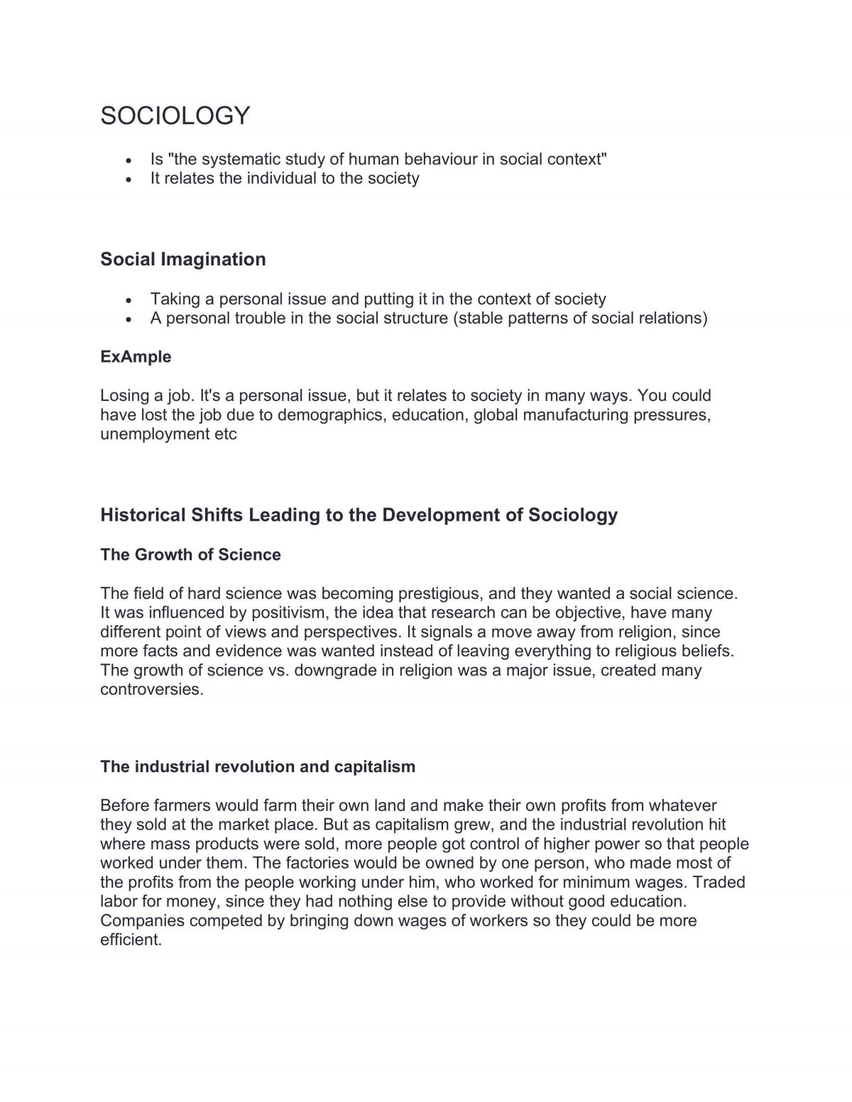 SOC100 Notes - Page 1