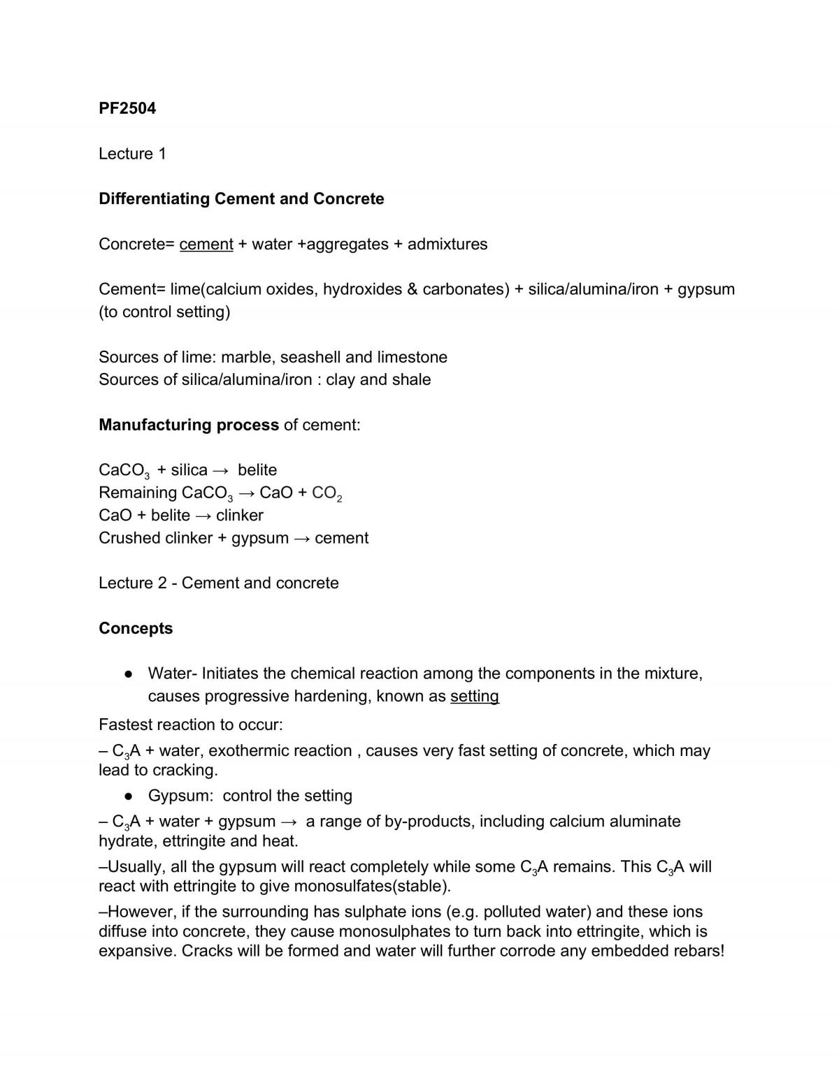 PF 2504 Study Notes - Page 1