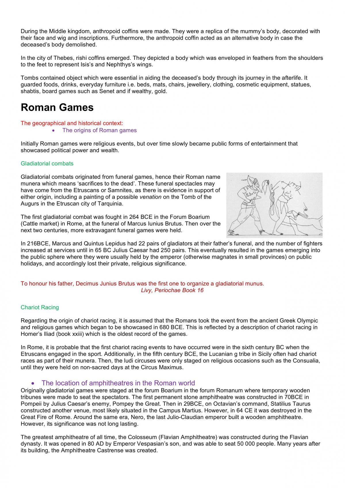 20/20 Roman Games Notes Assignment - Page 1