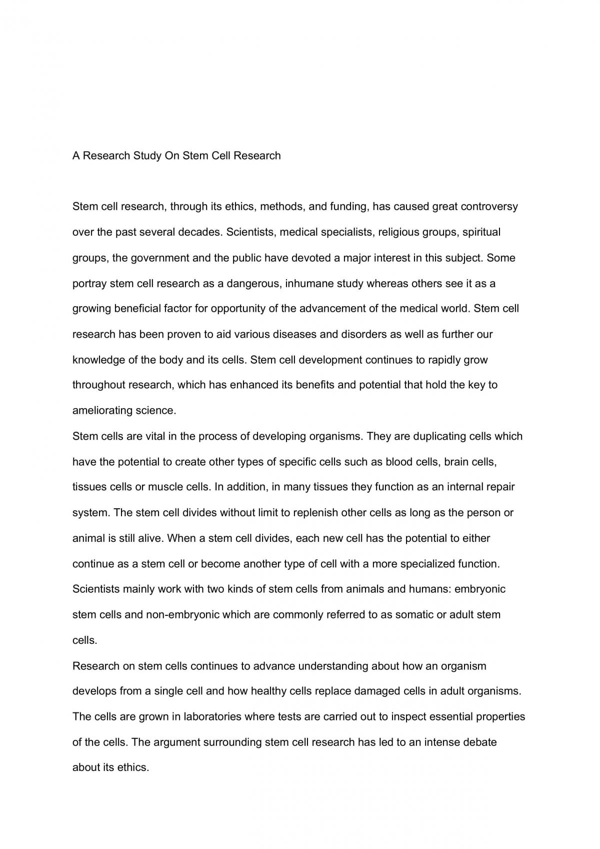Stem Cells and more - Page 1