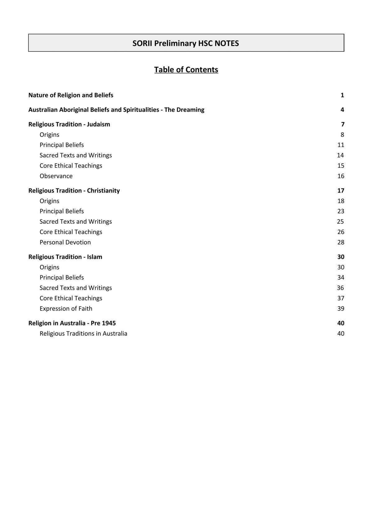 SORII Complete Course Notes - Page 1