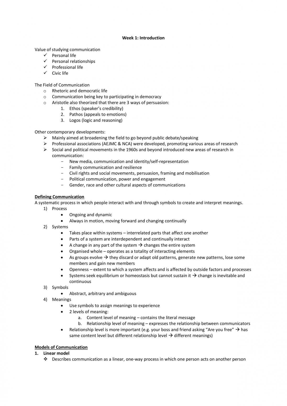 Compiled Study Notes for NM1101 - Page 1