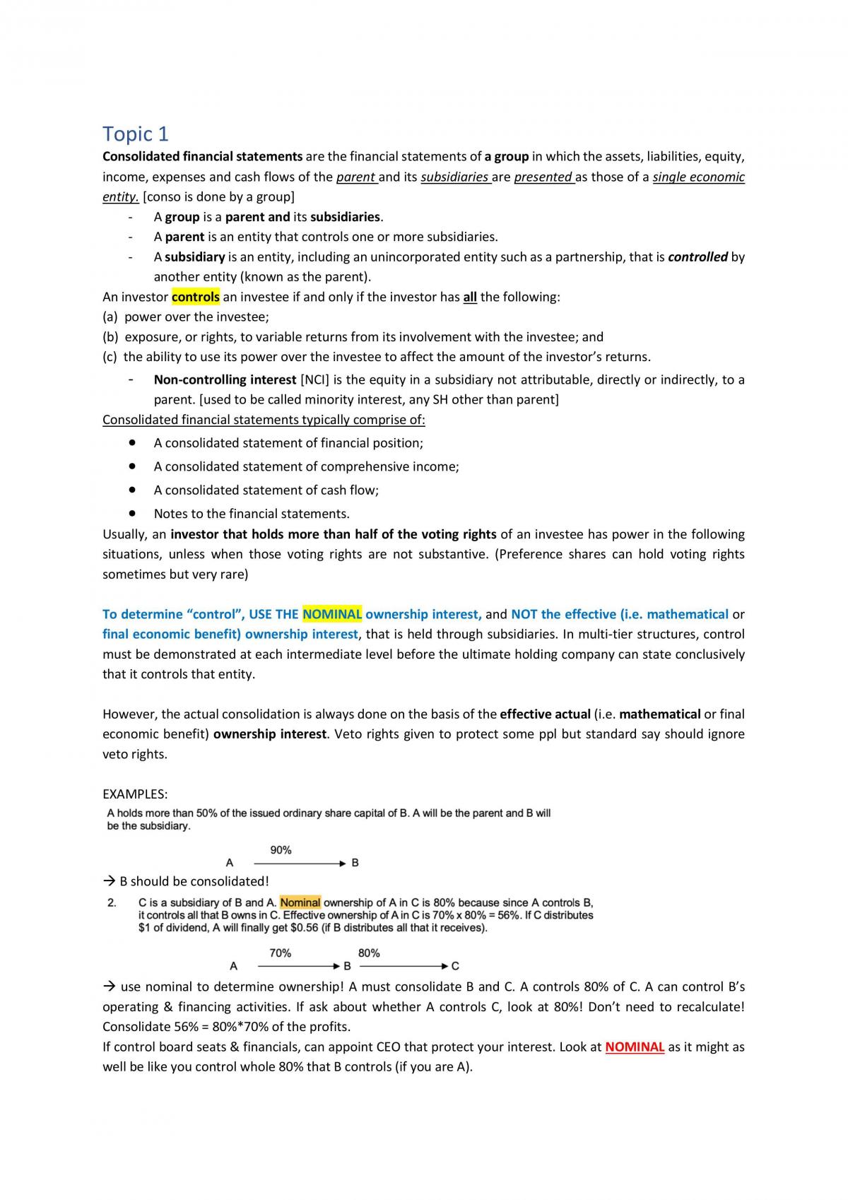 ACC3704 Study Notes - Page 1