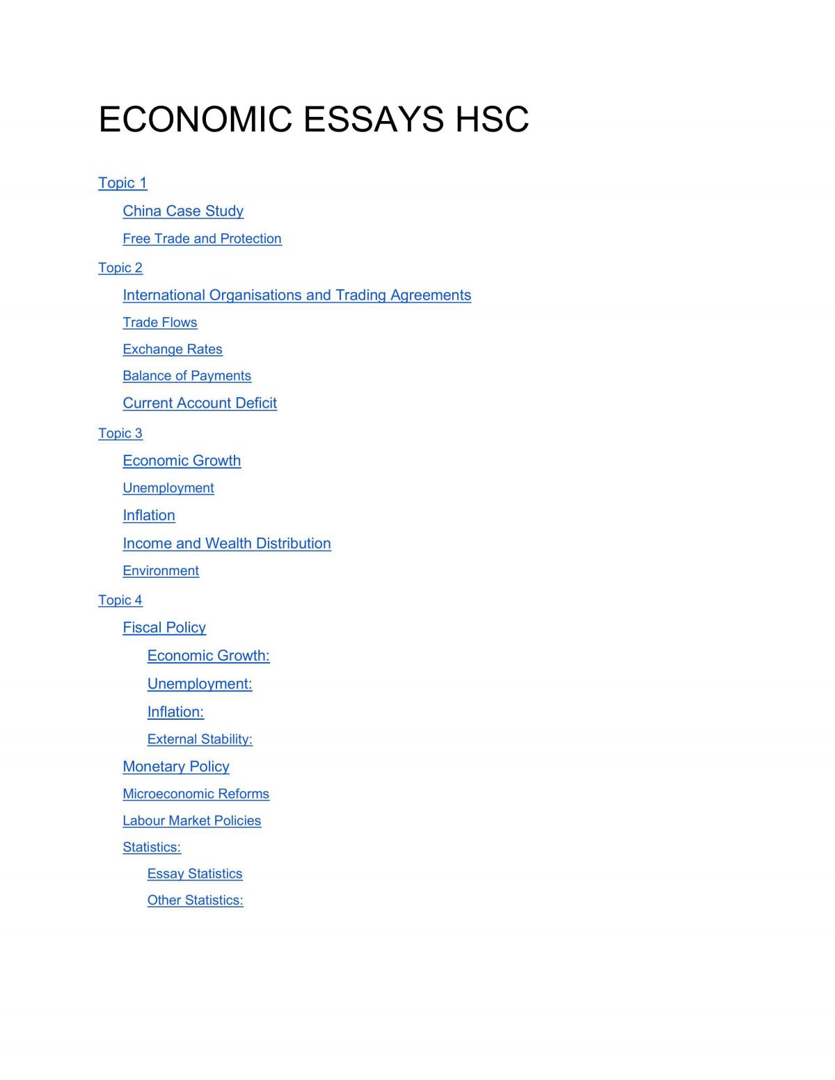 50 excellent extended essays economics