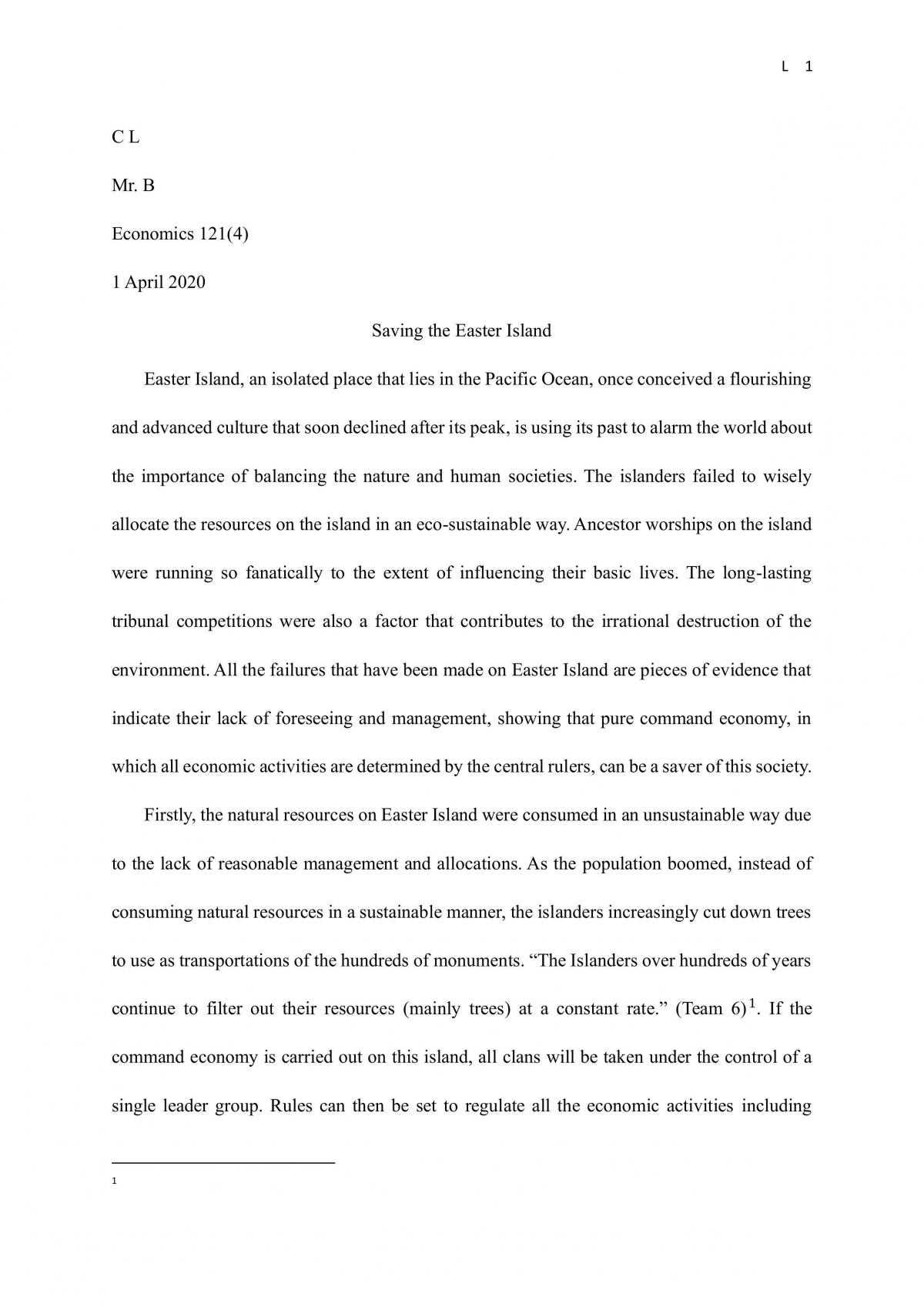 Saving Easter Island - Page 1