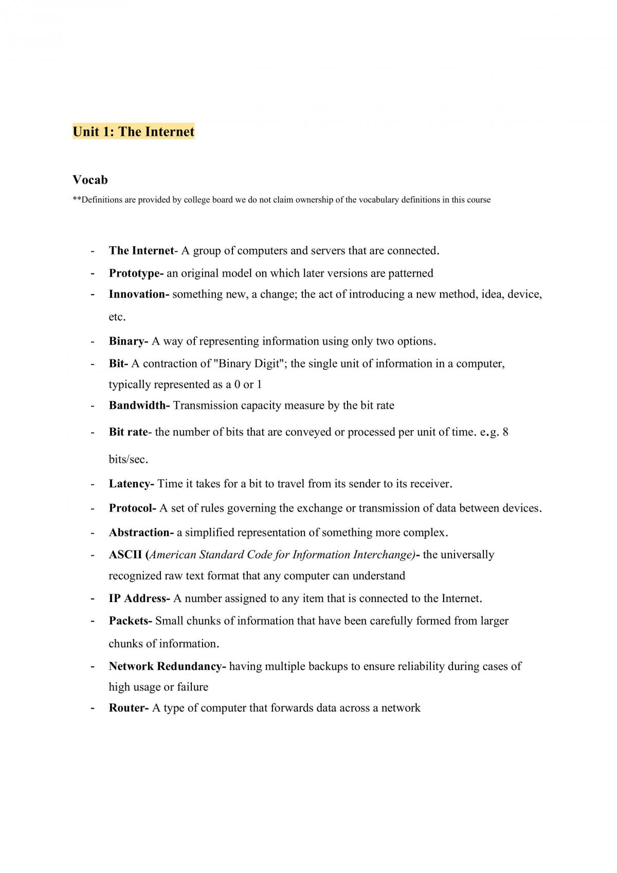 Computer Science 110 Notes - Page 2