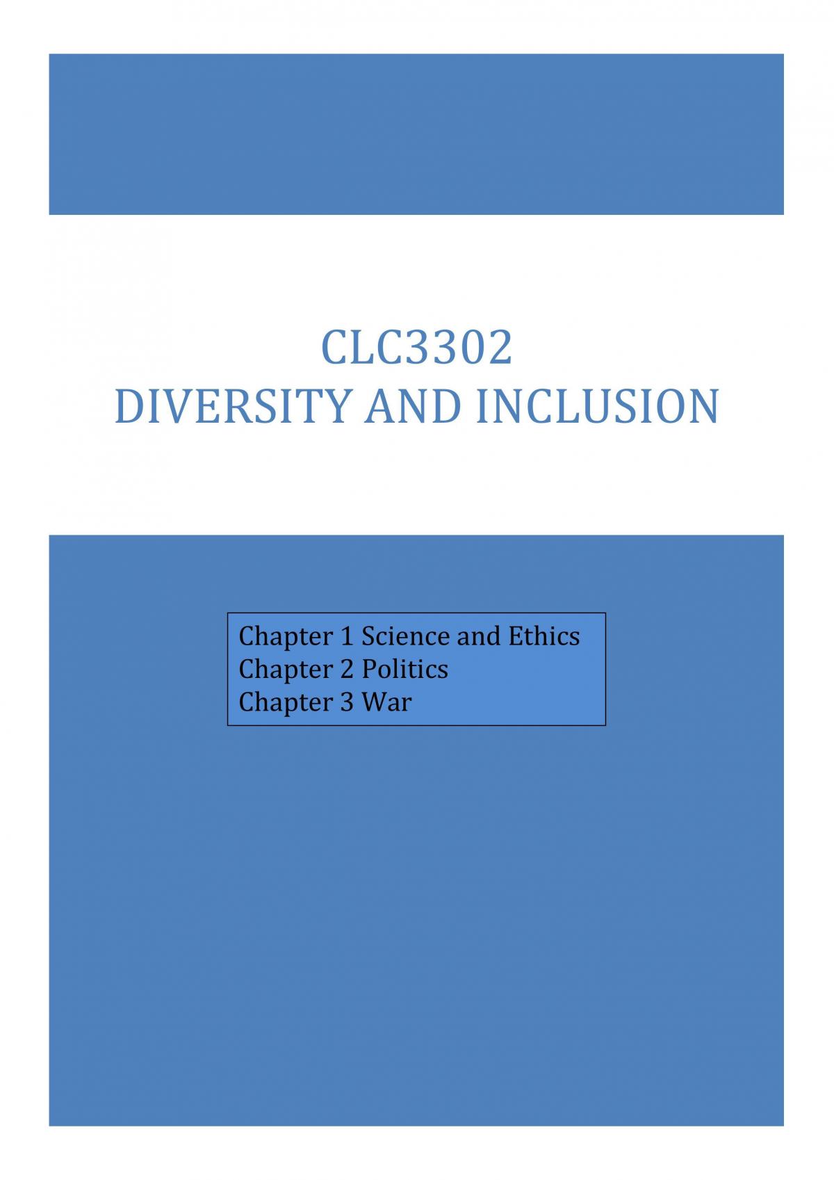 CLC3302 notes - Page 1