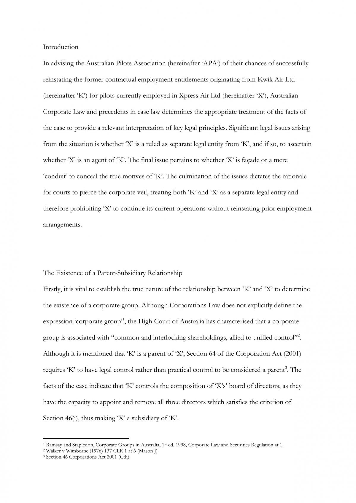 TABL2741 Assignment A  - Page 1