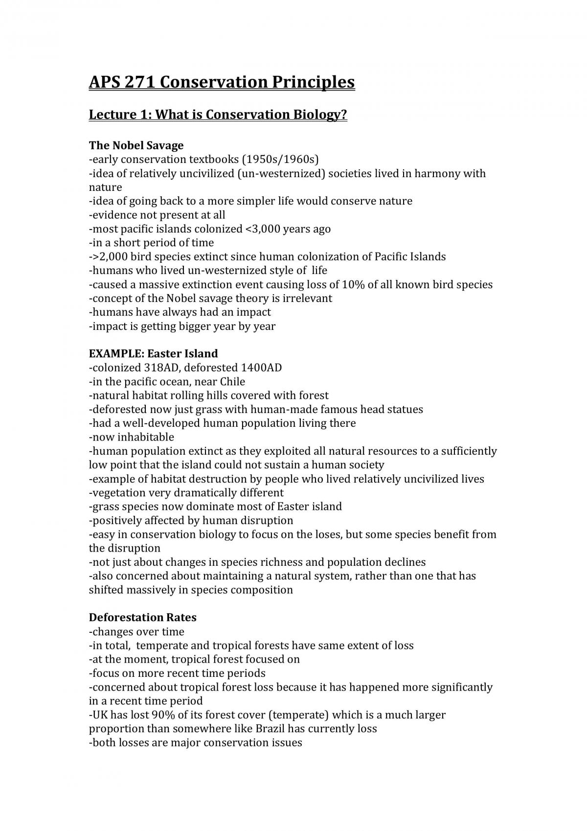 APS271 Conservation Principles Complete Notes - Page 1
