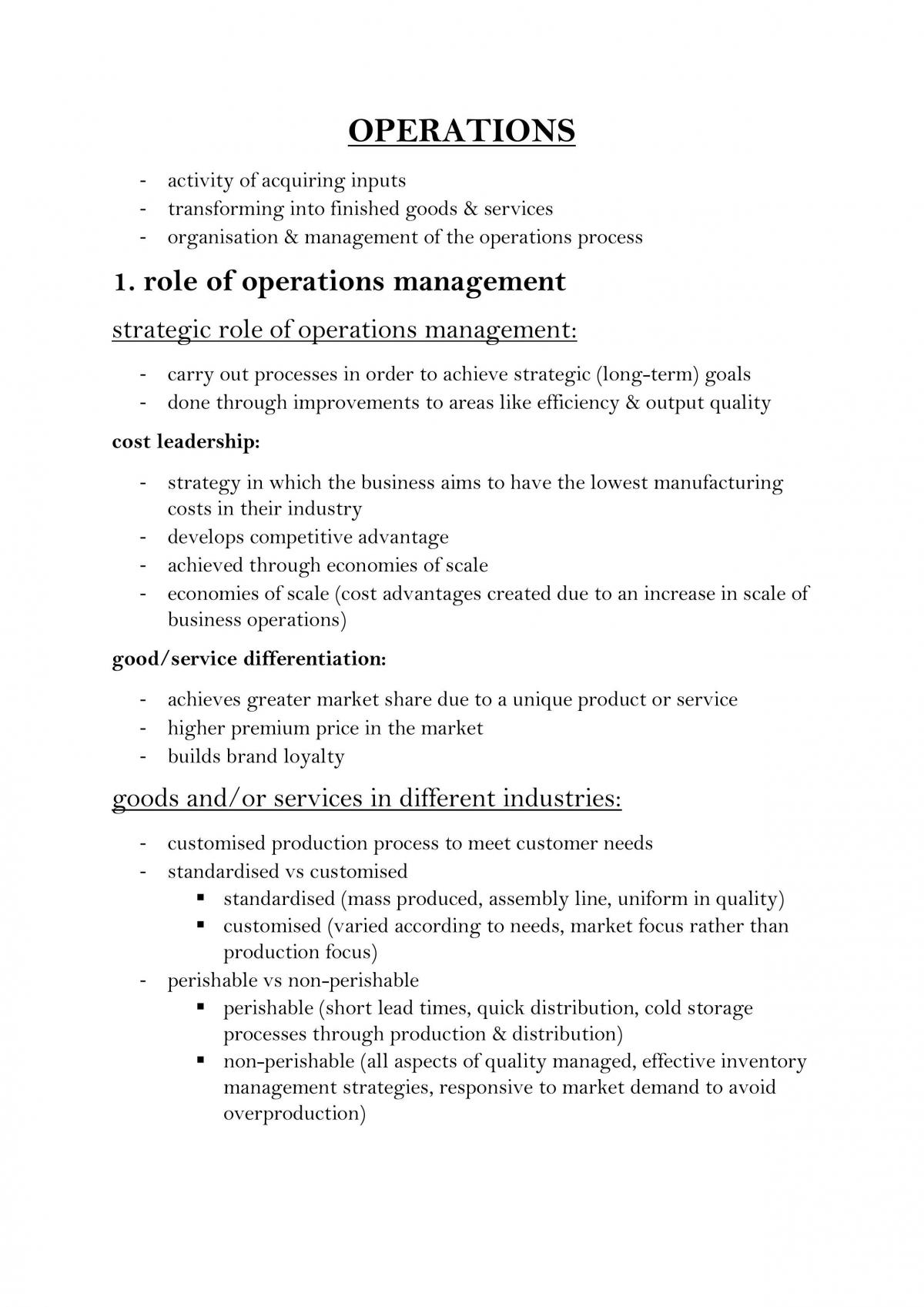 Business Studies HSC Complete Study Notes - Page 1