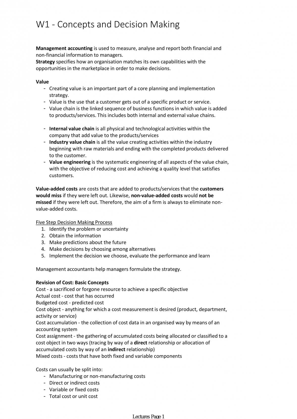 ACCT222 Study Notes - Page 1