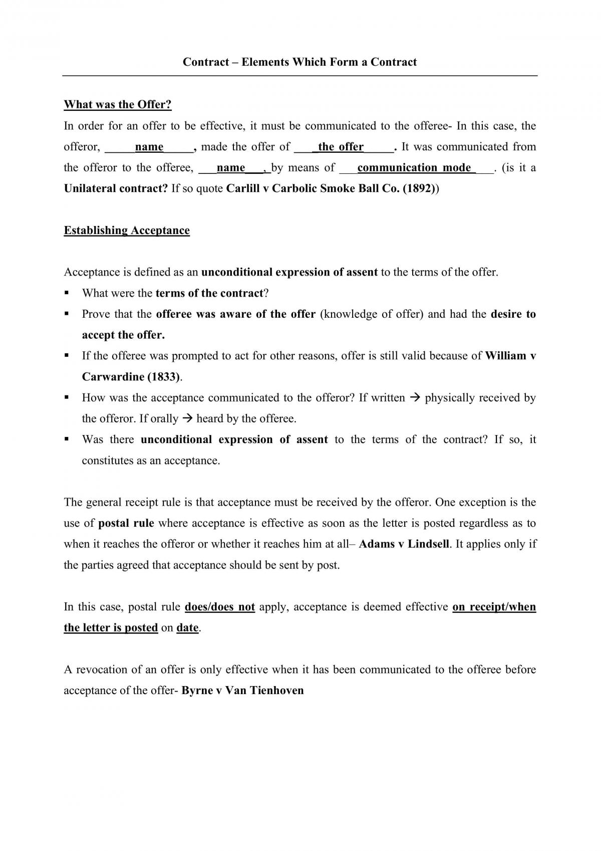Business Law Notes - Page 1