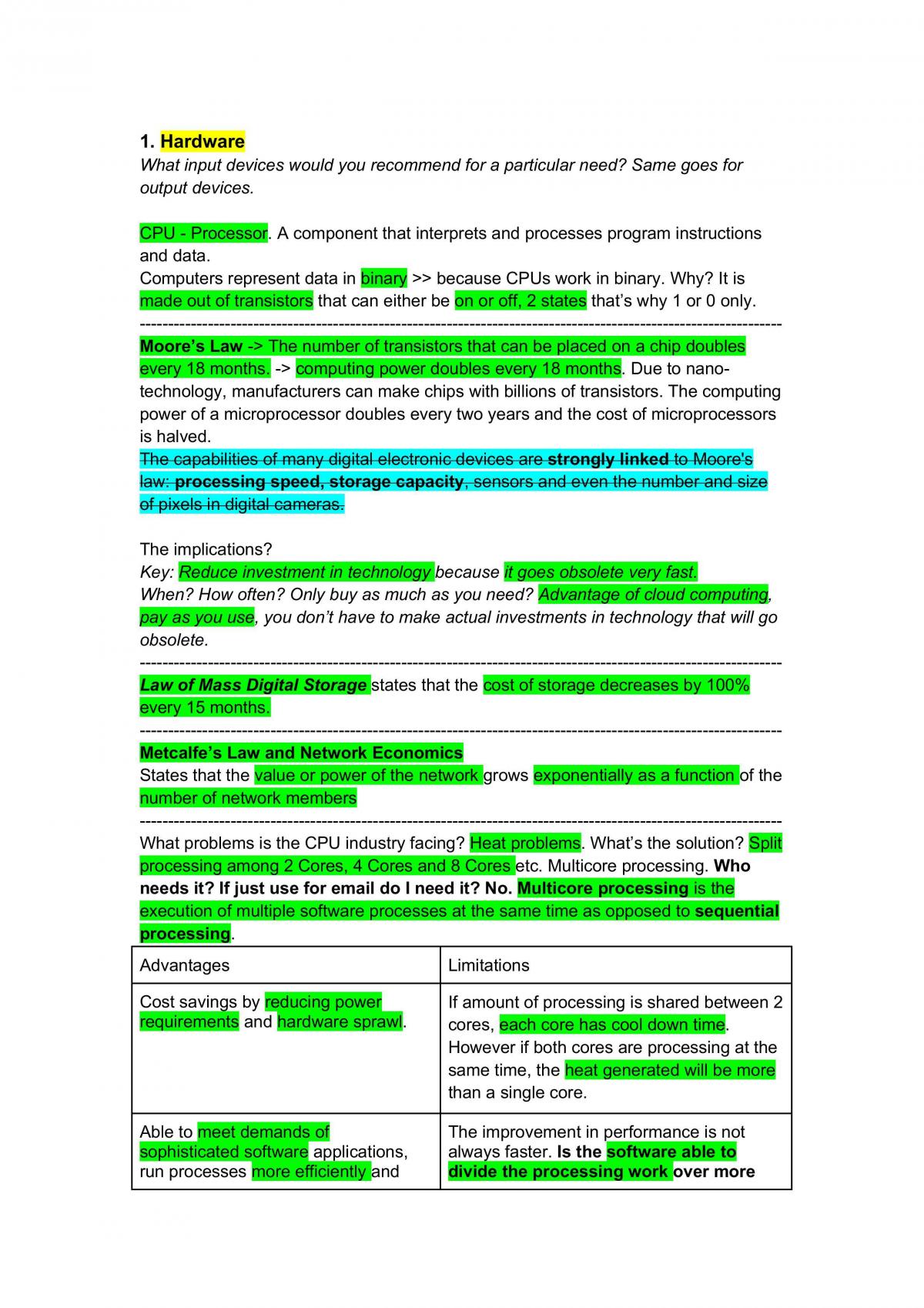 Technological Innovations and Development study guide - Page 1