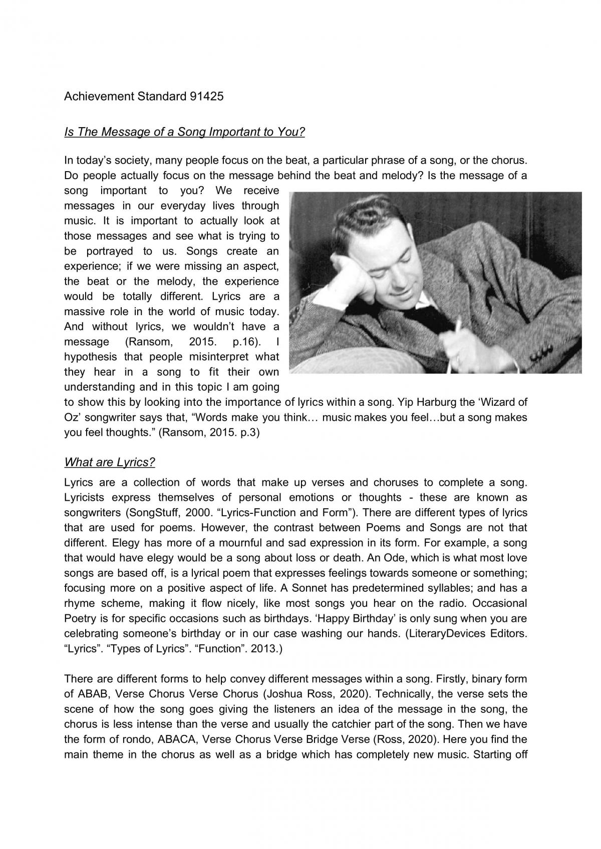 Achievement Standard 91425 - Page 1