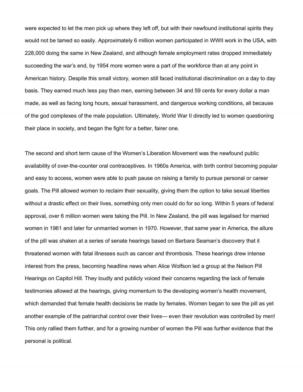Level One - Cause and Effect External Full Essay - Page 2