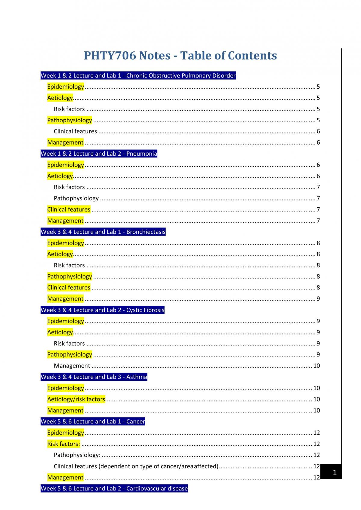 Full Lecture Notes (Including All Labs) - Page 1