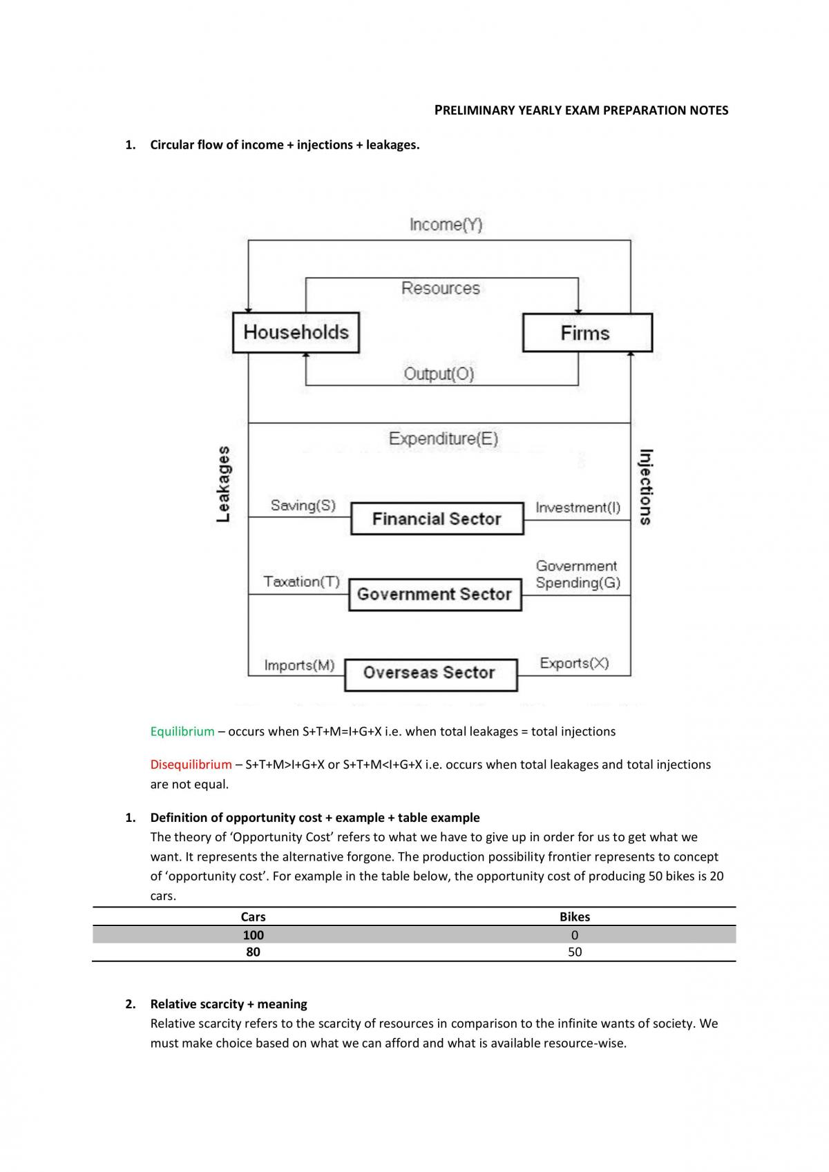 Complete Eco Prelim Notes  - Page 1