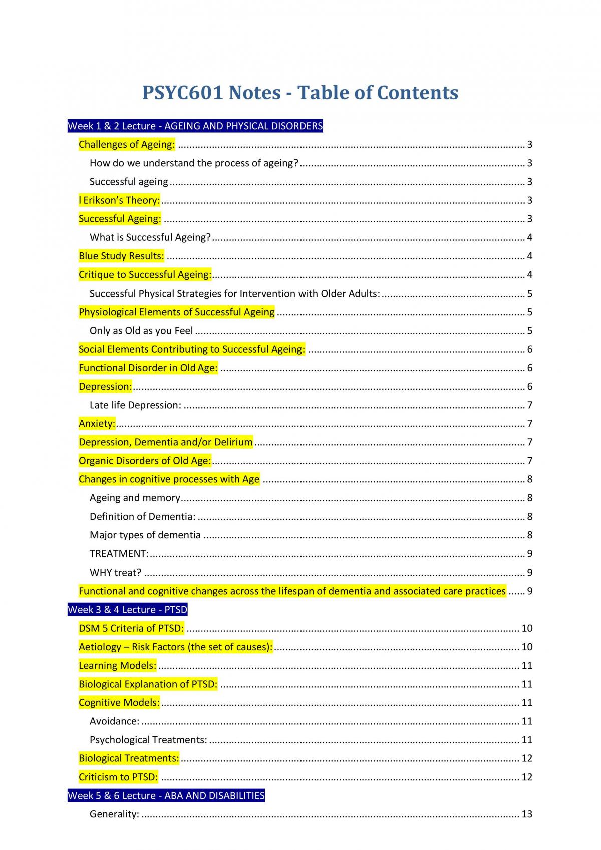 Full Notes (Including Contents from Workshops) - Page 1