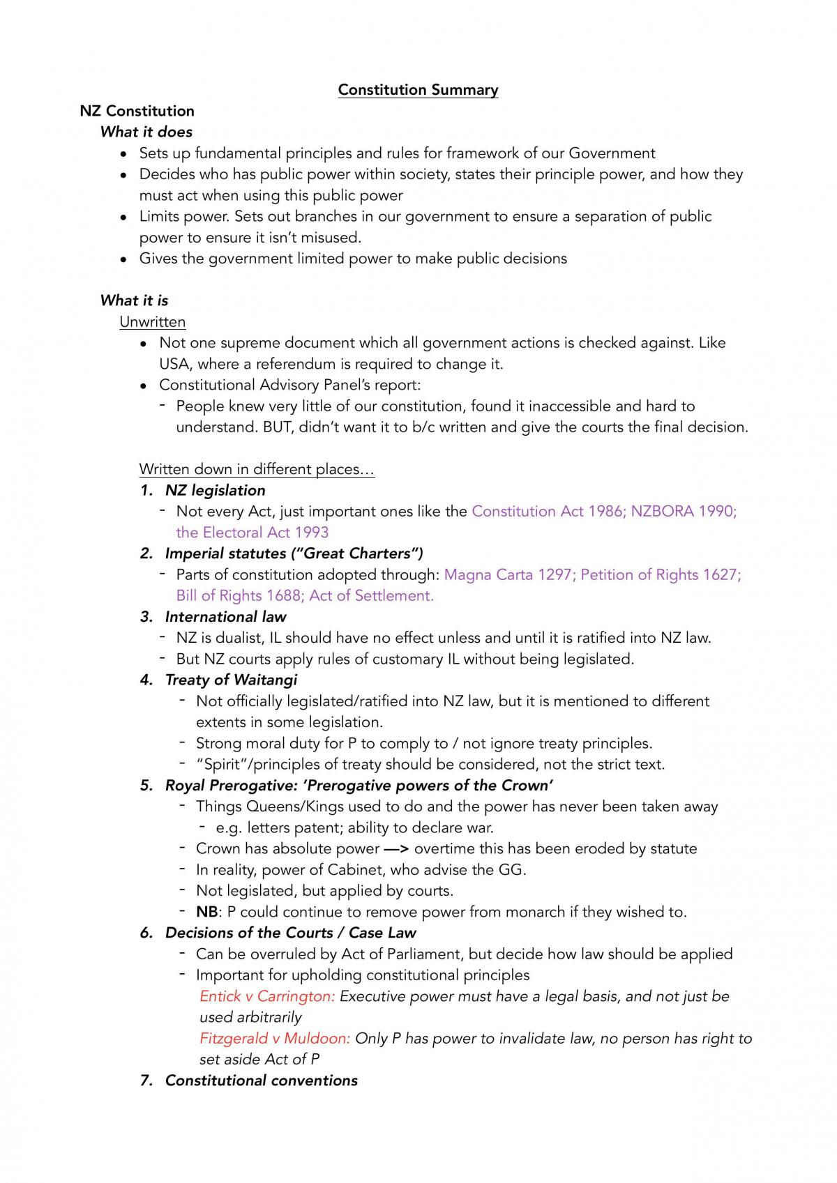 Public Law Complete Study Notes - Page 1