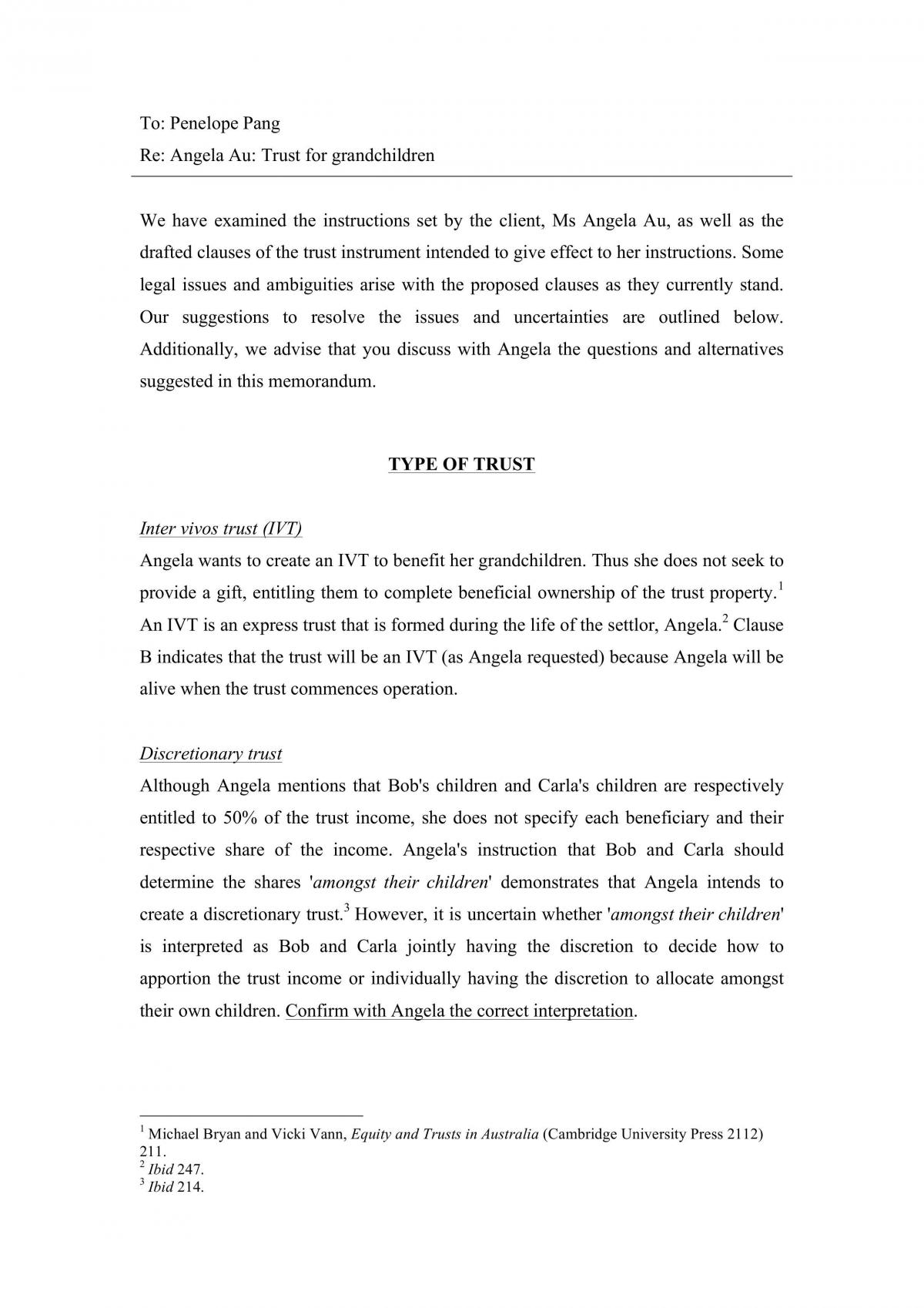 Equity and trust problem question - Page 1