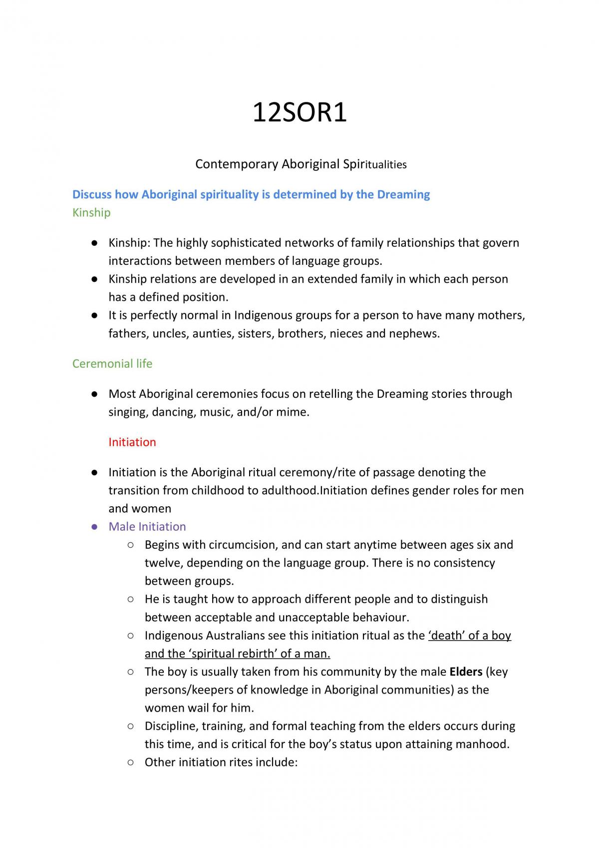 12SOR1 all study notes - Page 1