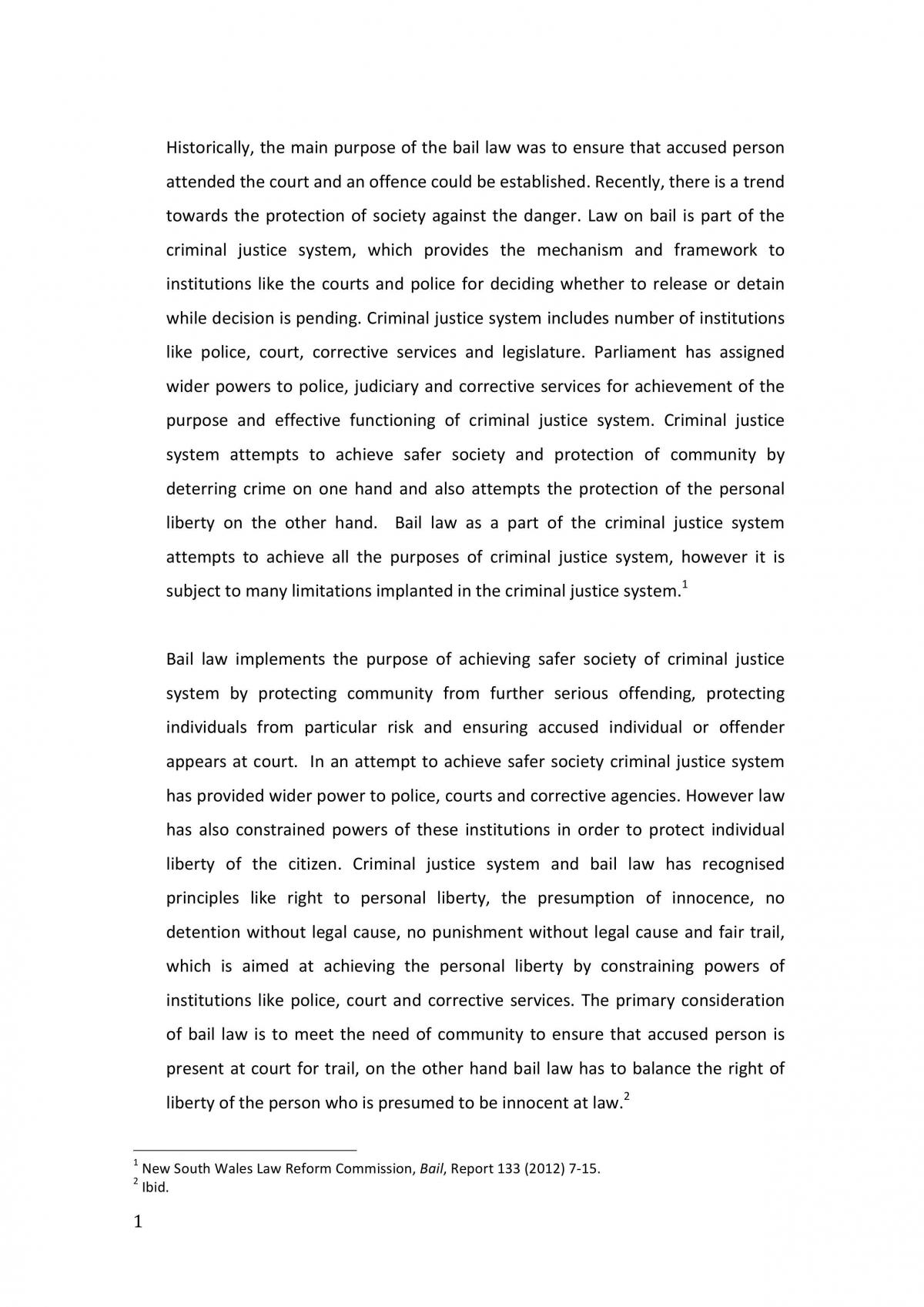 BAIL ACT ASSIGNMENT FOR  SPRING 2014 - Page 1