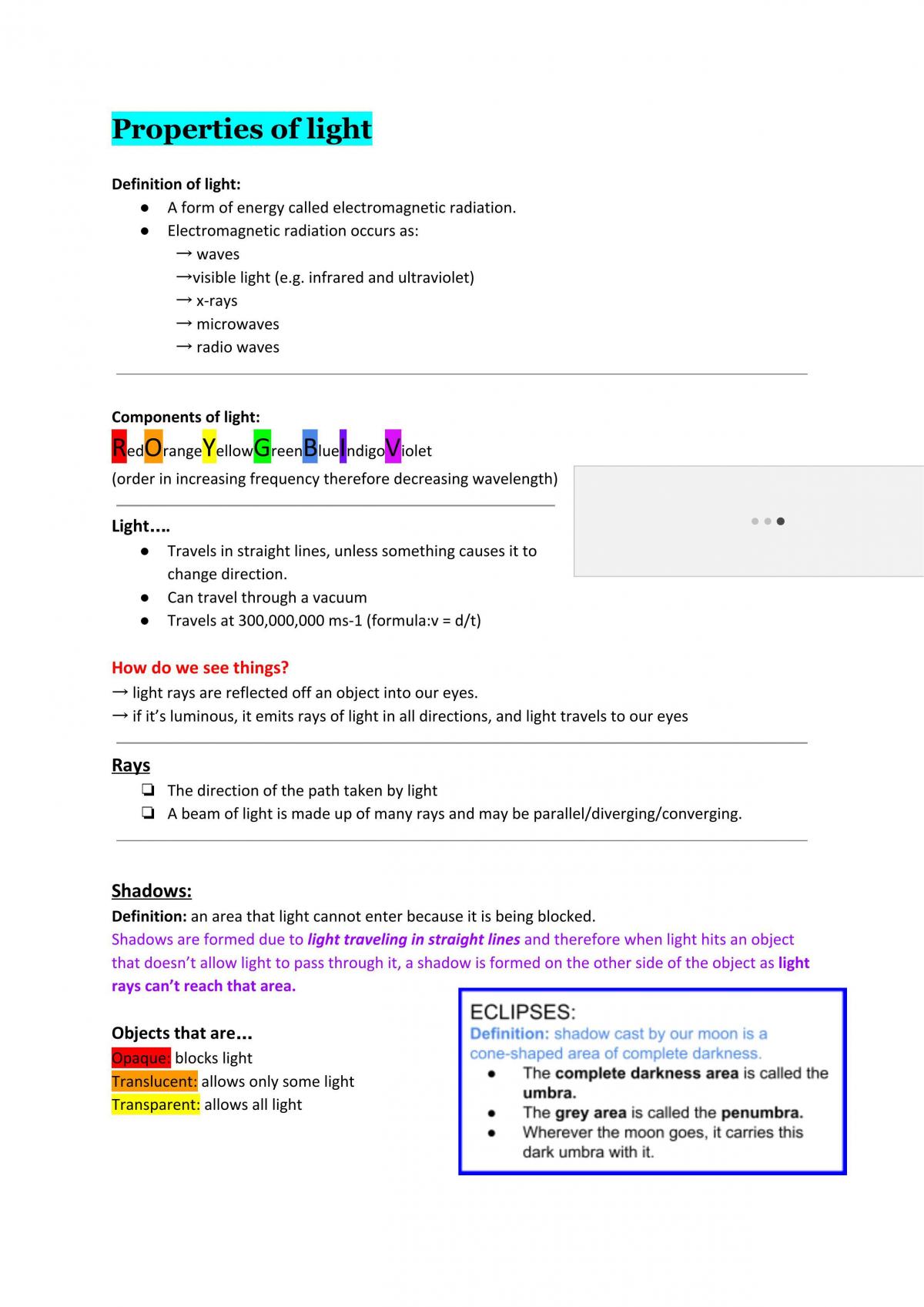 Physics for the Life Sciences Notes - Page 1