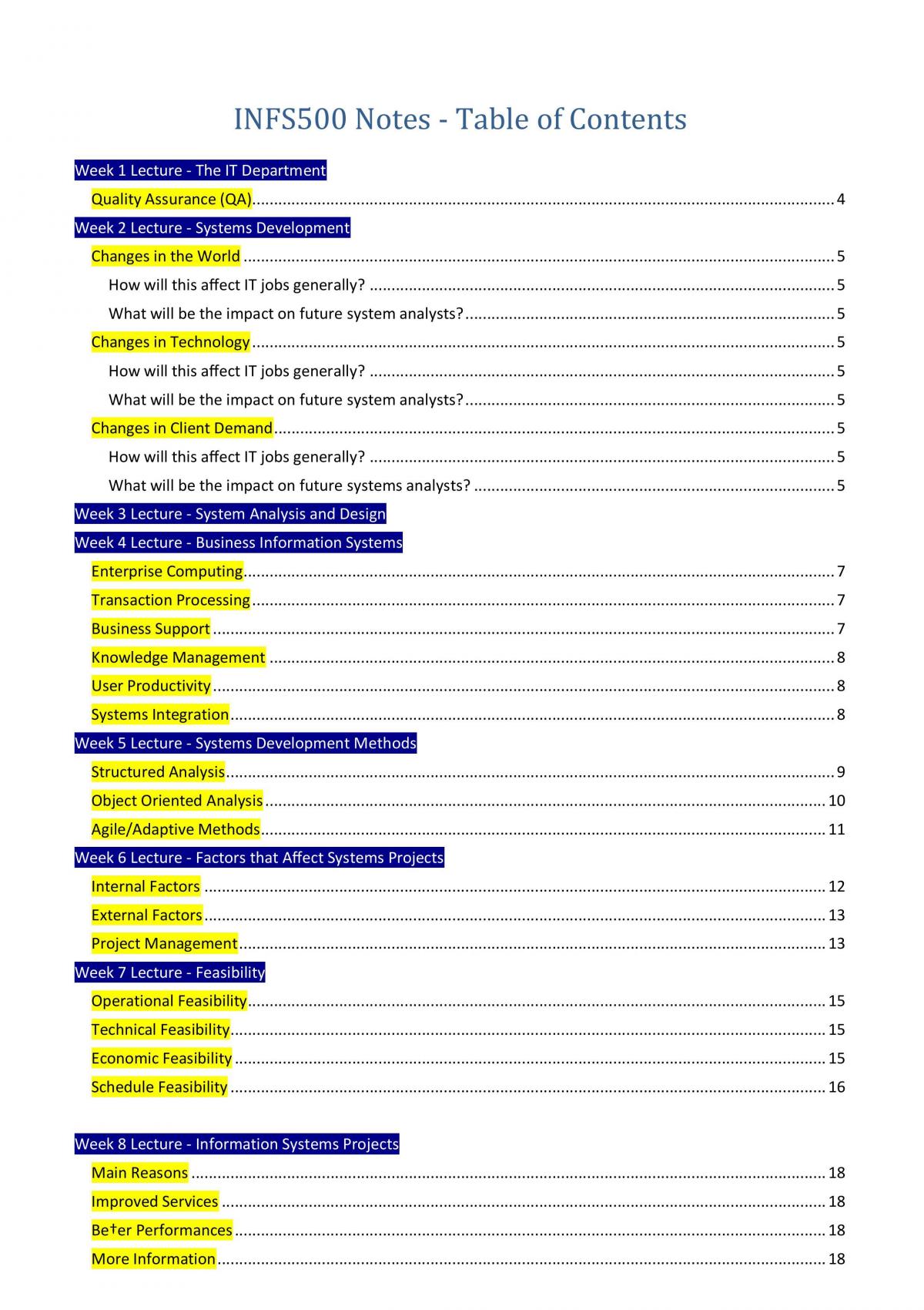 Full Notes (Including Revision Workshops) - Page 1